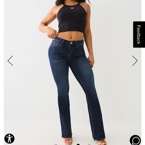 Becca Mid Rise Single Needle Jeans